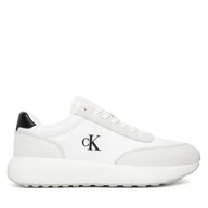 Sneakersy męskie - Sneakersy Calvin Klein Jeans YM0YM01370 Biały - miniaturka - grafika 1