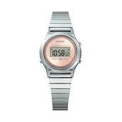 Zegarki damskie - Zegarek Casio LA700WE-4AEF Srebrny - miniaturka - grafika 1