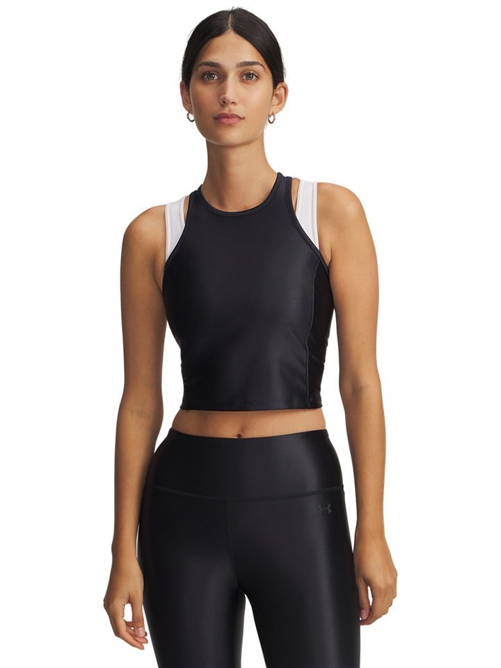 Under Armour Top funkcyjny w kolorze czarnym