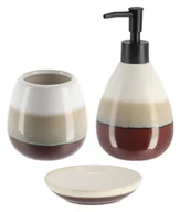 Akcesoria łazienkowe - Komplet łazienkowy Tricolor - miniaturka - grafika 1