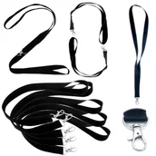 Identyfikatory - Smycz 20sztuk do identyfikatora 90cm karabińczyk - miniaturka - grafika 1