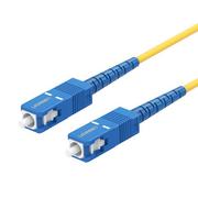 Kable miedziane - Ugreen Kabel światłowodowy SC/UPC UGREEN NW131 patchcord simplex 3m niebiesko-żółty UGR390BLUYEL - miniaturka - grafika 1