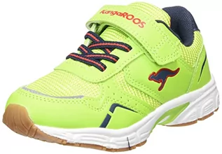 Buty dla dziewczynek - KangaROOS Unisex K-NI Lucky Ev dziecięce buty sportowe, Lime Dk Navy, 30 EU - grafika 1