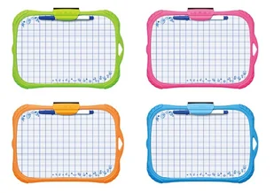 KEYROAD Tablica suchościerlana KEYROAD Mini, dla dzieci, z markerem, A4, mix kolorów KR971418 - Tablice dla dzieci - miniaturka - grafika 6