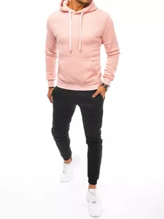 Dres męski różowo-czarny Dstreet AX0641-XL - Dresy męskie - miniaturka - grafika 1