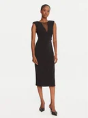 Sukienki - Rinascimento Sukienka koktajlowa CFC0020145002 Czarny Slim Fit - miniaturka - grafika 1