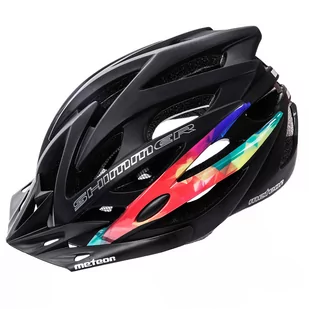 Meteor SHIMMER ROZM S 52-56 CM) CZARN - Kaski rowerowe - miniaturka - grafika 1