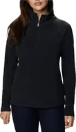 Bluzy męskie - Columbia Columbia Glacial IV Half Zip Fleece 1802201010 Czarne L - miniaturka - grafika 1