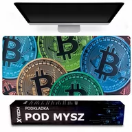 Podkładki pod mysz - Podkładka Pod Myszke Mysz Gamingowa Mata 90X40 Btc - miniaturka - grafika 1