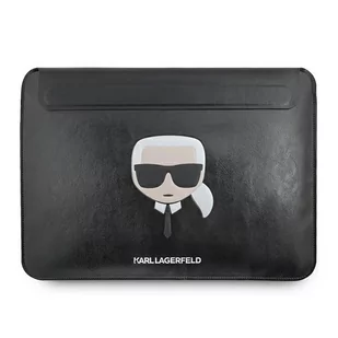 Head Karl Lagerfeld Karl Lagerfeld Sleeve KLCS16KHBK 16" czarny/black Ikonik Karl s KF000903-0 - Torby na laptopy - miniaturka - grafika 1