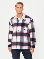 Kurtki męskie - Tommy Jeans Kurtka przejściowa Sherpa DM0DM19652 Granatowy Regular Fit - miniaturka - grafika 1
