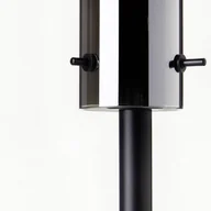 Lampy stojące - Brilliant Lampa stołowa Glasini, wysokość 49,5 cm, dymny szary/czarny, szkło - miniaturka - grafika 1