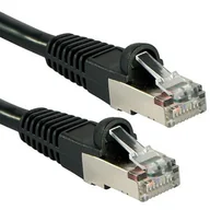 Patchcordy - Lindy 47176 kabel sieciowy Czarny 0,5 m Cat6 S/FTP (S-STP) - miniaturka - grafika 1