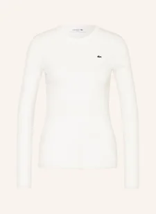 Lacoste Koszulka Z Długim Rękawem weiss - LACOSTE - Koszulki i topy damskie - miniaturka - grafika 1