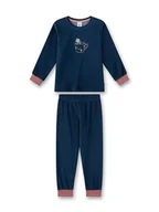 Piżamy dla dziewczynek - Sanetta Piżama w kolorze granatowo-jasnoróżowym - miniaturka - grafika 1