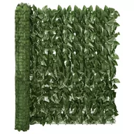 Markizy - vidaXL Lumarko Parawan balkonowy, ciemnozielone liście, 400x100 cm! 315488 - miniaturka - grafika 1