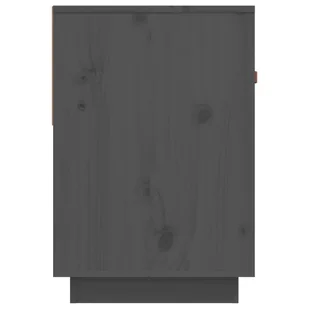 Szafka pod telewizor, szara, 90x40x60 cm, lite drewno sosnowe - Szafki RTV - miniaturka - grafika 8