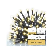 Oświetlenie świąteczne - Lampki świąteczne, Standard - łańcuch 100 LED 10m ciepła + zimna biel, miga, IP44, timer - miniaturka - grafika 1