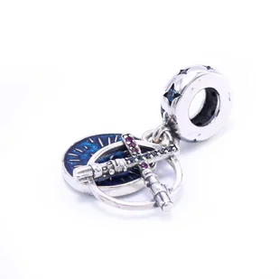 Srebrny charms zawieszka Niech Moc będzie z Tobą StarWars - Wisiorki - miniaturka - grafika 1