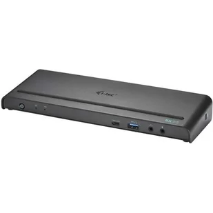 i-tec USB-C/USB 3.0 4K Uniwersalna Stacja Dokująca - DP/HDMI (USB-C)/LAN/USB 3.0/USB-C data/Audio/Mic PD CATRIPLE4KDOCKPD - Adaptery i przejściówki - miniaturka - grafika 1