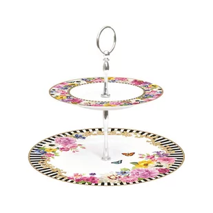 Nuova Cer Patera dwupoziomowa R2S Flowers Glamour 926 GLUR 926 GLUR - Tace i patery - miniaturka - grafika 1