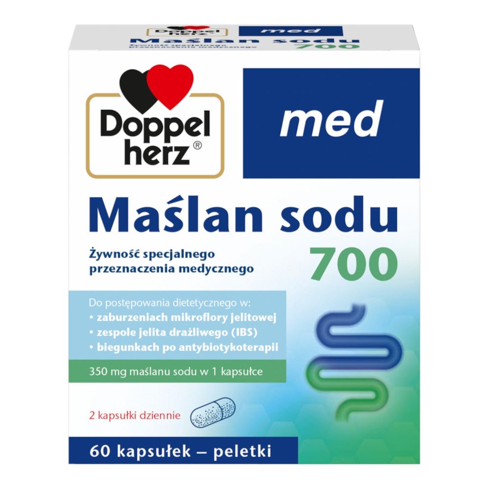 Doppelherz Med Maślan Sodu 700 Kapsułki, 60 szt.
