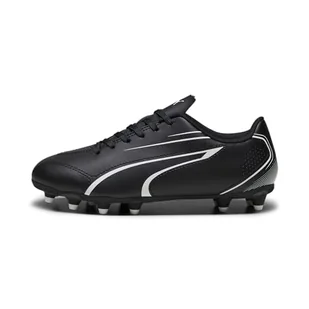PUMA Unisex dziecięce buty piłkarskie Vitoria Fg/Ag Jr, Czarna puma bia?a puma, 43 EU - Piłka nożna - miniaturka - grafika 1