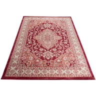 Dywany - Czerwony miękki dywan w stylu retro B6-S01 - miniaturka - grafika 1