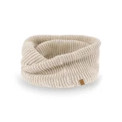 Apaszki i szaliki damskie - Nandy Duży Ciepły Komin Damski Beżowy - 14603-Bezowy - miniaturka - grafika 1