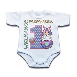 BODY Pierwsza Wielkanoc - 68 kr - Body dla niemowląt - miniaturka - grafika 1