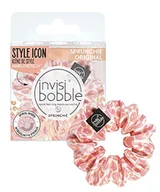 Ozdoby do włosów - invisibobble Sprunchie "Dressed Like a Cheetah" Scrunchie I 1 x gumka do włosów satynowa różowa Leo dla dziewcząt i kobiet I mocna gumka do włosów z materiału I Limited Collection Urban Safari - miniaturka - grafika 1