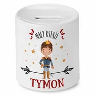 Skarbonki - Skarbonka 330 ml Dla Tymona Syna Dziecka Prezent z Nadrukiem ze Zdjęciem - miniaturka - grafika 1