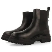 Botki damskie - GIOSEPPO Skórzane botki Varick, Czarny (Black), 37 EU - miniaturka - grafika 1