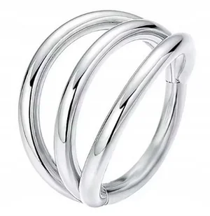 Srebrny Tytanowy Kolczyk Clicker PIERCING Potrójne kółko HELIX Lobe 1,2/8 - Kolczyki - miniaturka - grafika 1