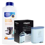 Akcesoria i części do ekspresów do kawy - Zestaw Philips Saeco - Filtr Philips Aquaclean CA6903, Uniwersalny Odkamieniacz 500ml - miniaturka - grafika 1