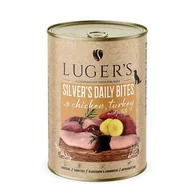 Mokra karma dla psów - Karma dla psa LUGER'S Silver's Daily Bites z kurczakiem, indykiem i ziemniakiem 400 g - miniaturka - grafika 1