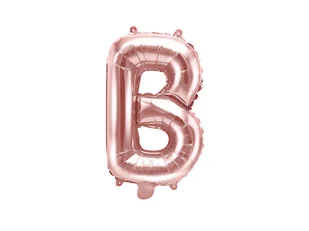 PartyDeco Balon foliowy litera B , 14", różowo-złoty FB2M-B-019R - Balony i akcesoria - miniaturka - grafika 2