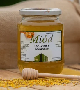 Miód akacjowy - nektarowy 1kg - Miód - miniaturka - grafika 1