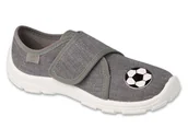 Buty dla chłopców - Kapcie dziecięce Befado 974Y585 trampki chłopięce na rzep szare wygodne-31 - miniaturka - grafika 1