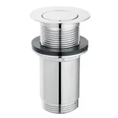 Korki do umywalek - FERRO S283-WBP-B Zawór spustowy bez przelewu, click-clack, 5/4", wysoki, chrom - miniaturka - grafika 1