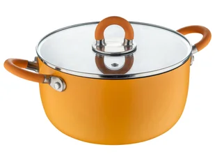 Masterpro Garnek aluminiowy ALESSI, Ø 24 cm (Pomarańczowy) - Garnki - miniaturka - grafika 1