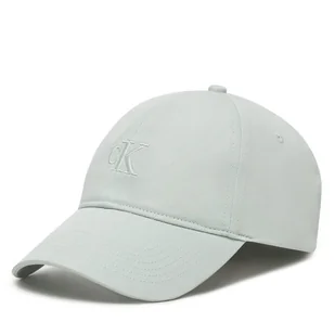 Czapka z daszkiem Calvin Klein Jeans Embroidered Monogram Cap LV04K5024G Szary - Czapki damskie - miniaturka - grafika 1