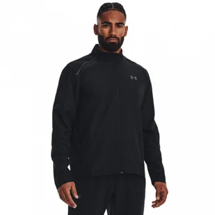 Męska kurtka do biegania Under Armour UA Launch Jacket - czarna - Kurtki męskie - miniaturka - grafika 1