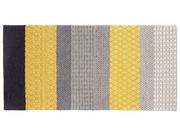 Dywany - Beliani Dywan wełniany krótkowłosy 80 x 150 cm żółto-szary AKKAYA - miniaturka - grafika 1
