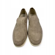 Mokasyny męskie - Mokasyny męskie zamszowe Old Money 39 - miniaturka - grafika 1