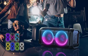 Głośnik bezprzewodowy Bluetooth W-KING T11 100W (czarny) - Głośniki i kolumny - miniaturka - grafika 9