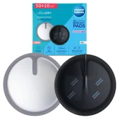 Akcesoria do karmienia - Canpol Babies Ultrachłonne Wkładki Laktacyjne 3D 60 Sztuk Czarne Oddychające - miniaturka - grafika 1