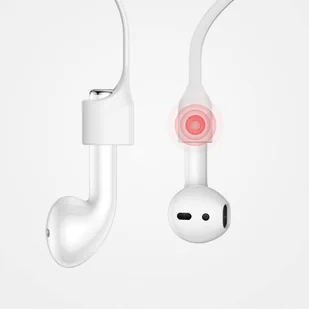 Baseus silikonowy uchwyt opaska pasek do słuchawek AirPods 2 / 1 biały (ARAPPOD-02) - Akcesoria do smartwatchy - miniaturka - grafika 11