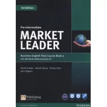 Market Leader Pre-Intermediate Flexi Course Book 2+CD +DVD - David Cotton, David Falvey, Simon Kent, John Rogers - Książki do nauki języka angielskiego - miniaturka - grafika 1