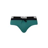 Kąpielówki męskie - PUMA Męskie logo Swim Briefs, morski, XXL - miniaturka - grafika 1